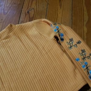 Vintage Sweater with Flower Detail